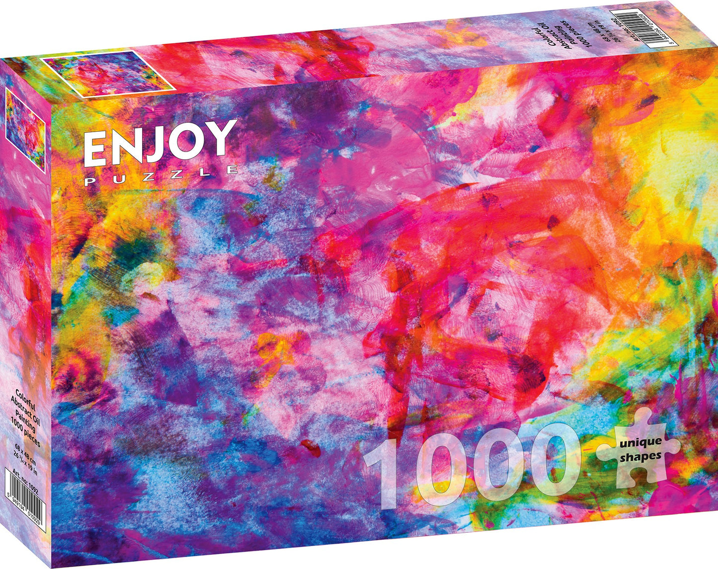 1000 Pieces Jigsaw Puzzle - Colourful Abstract Oil Painting