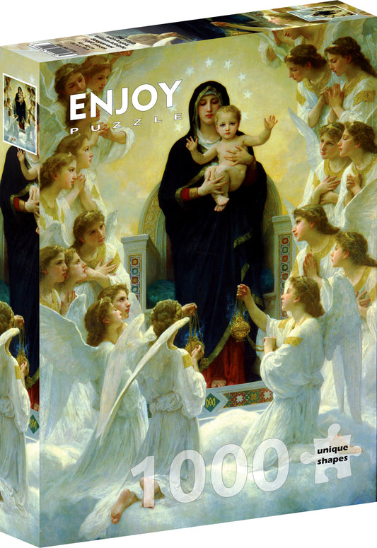 1000 Pieces Jigsaw Puzzle - William Bouguereau: The Virgin With Angels
