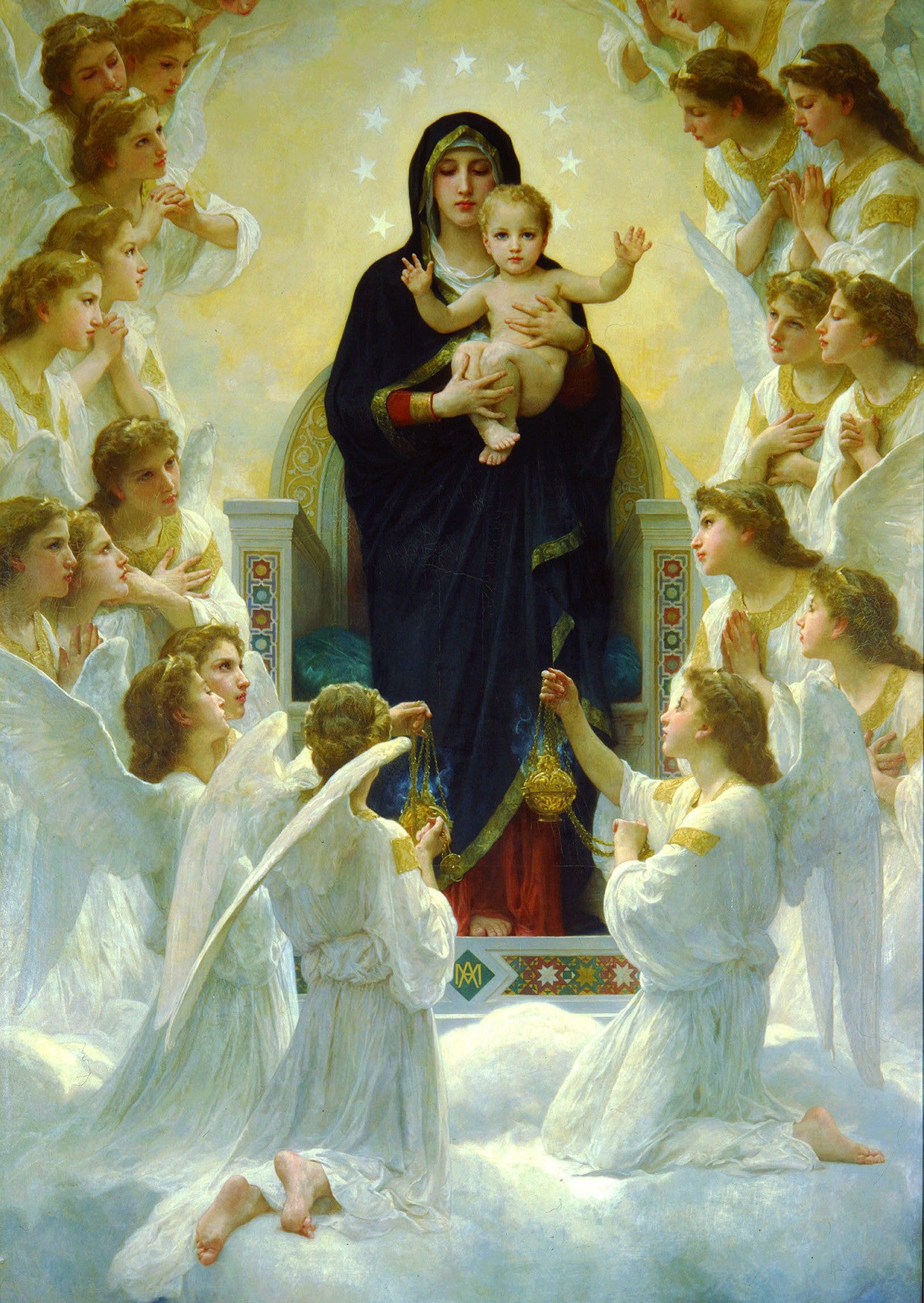 1000 Pieces Jigsaw Puzzle - William Bouguereau: The Virgin With Angels (1116)