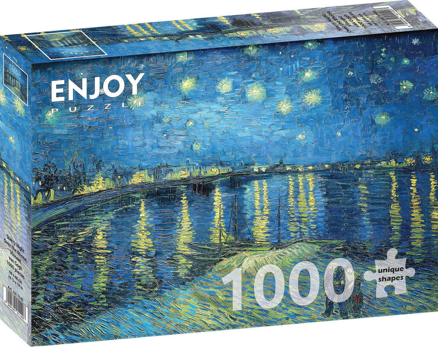 1000 Pieces Jigsaw Puzzle - Vincent Van Gogh: Starry Night Over Rhone –  ENJOY Puzzle