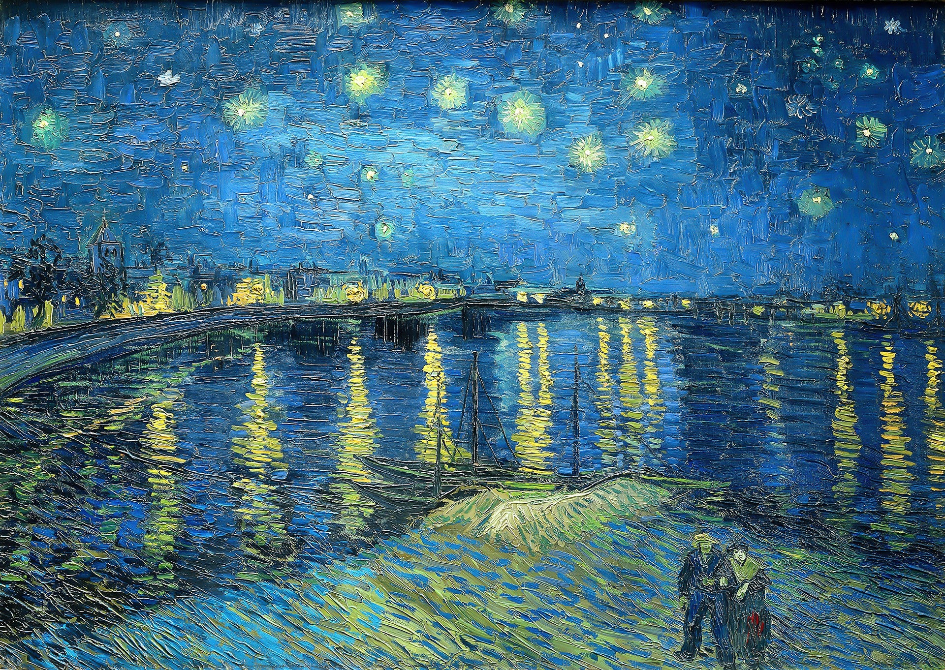 1000 Pieces Jigsaw Puzzle - Vincent Van Gogh: Starry Night Over Rhone –  ENJOY Puzzle