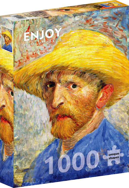 1000 Pieces Jigsaw Puzzle - Vincent Van Gogh: Self-portrait with a Straw Hat