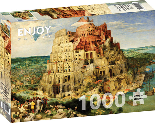 1000 Pieces Jigsaw Puzzle - Pieter Bruegel: The Tower of Babel
