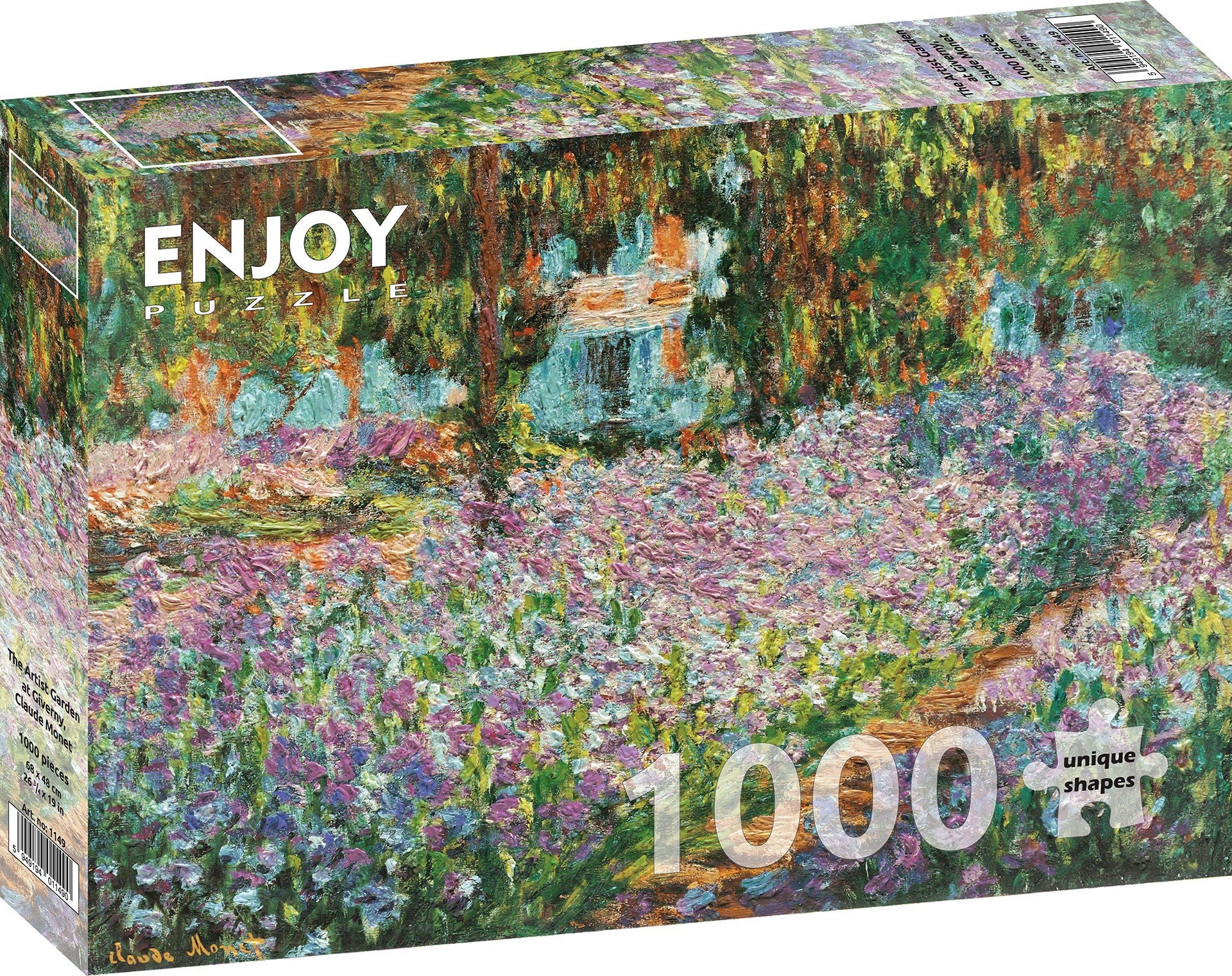 1000 Pieces Jigsaw Puzzle - Claude Monet: The Artist Garden at Giverny