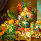 1000 Pieces Jigsaw Puzzle - Josef Schuster: Still Life with Fruit Flowers and a Parrot (1191)