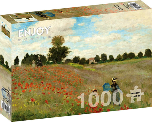 1000 Pieces Jigsaw Puzzle - Claude Monet: Poppy Field