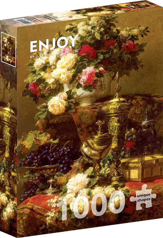 1000 Pieces Jigsaw Puzzle - Jean-Baptiste Robie: Flowers and Fruit