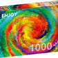 1000 Pieces Jigsaw Puzzle - Colorful Gradient Swirl