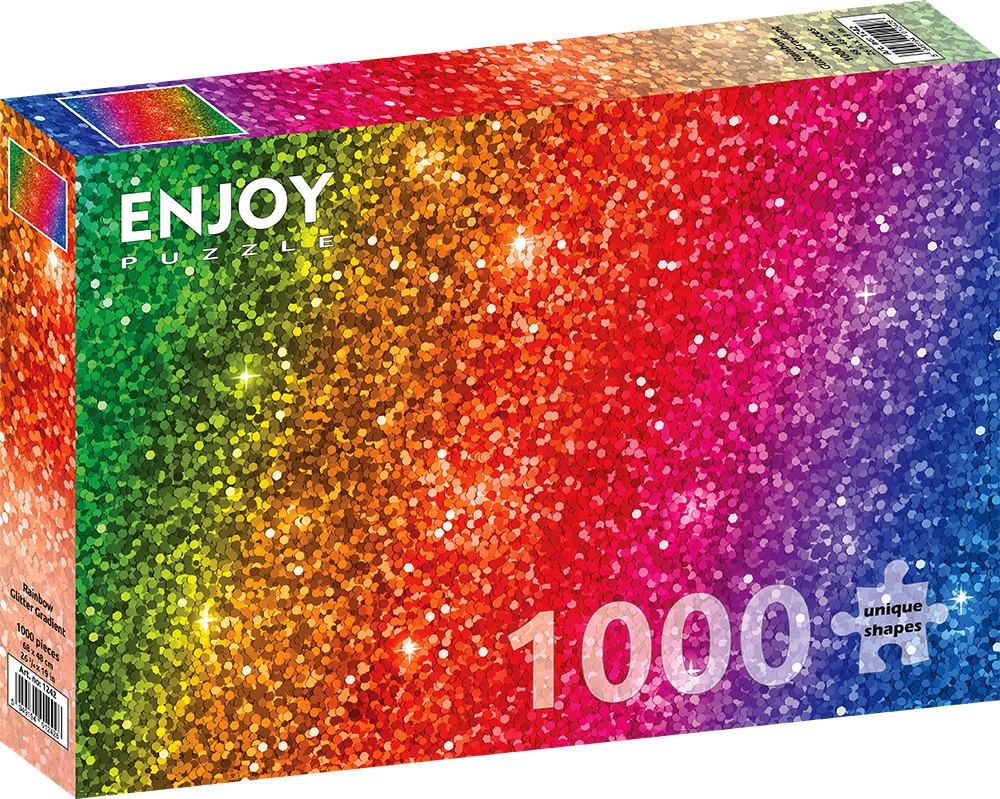 1000 Pieces Jigsaw Puzzle - Rainbow Glitter Gradient