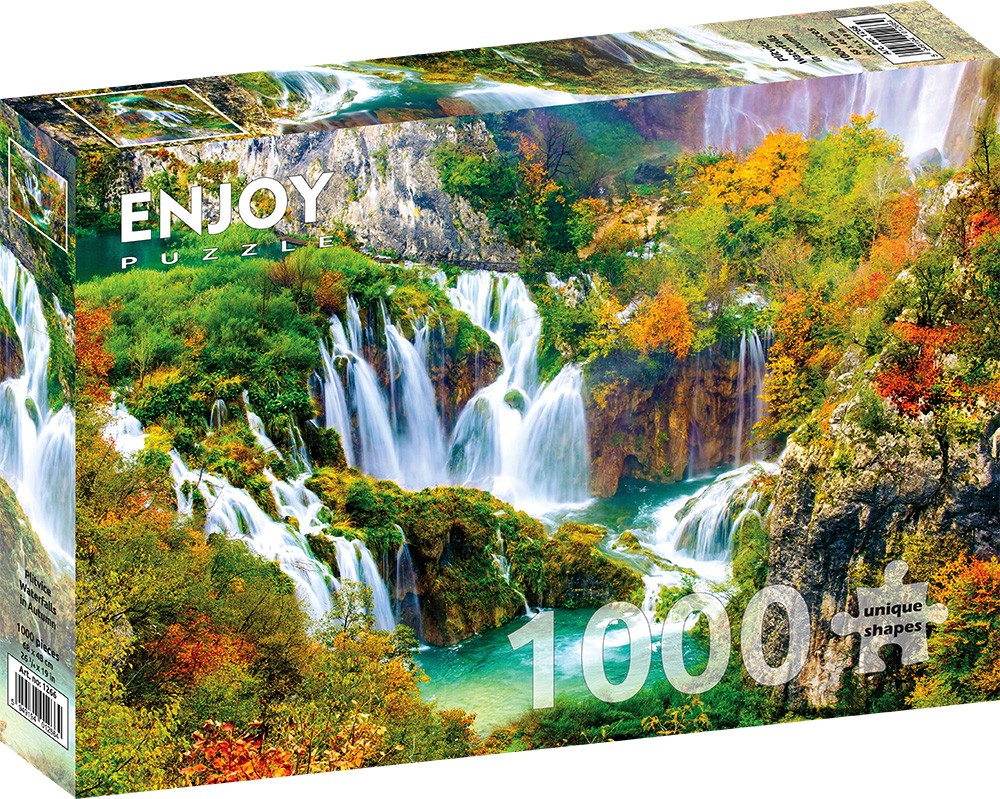 1000 Pieces Jigsaw Puzzle - Plitvice Waterfalls in Autumn