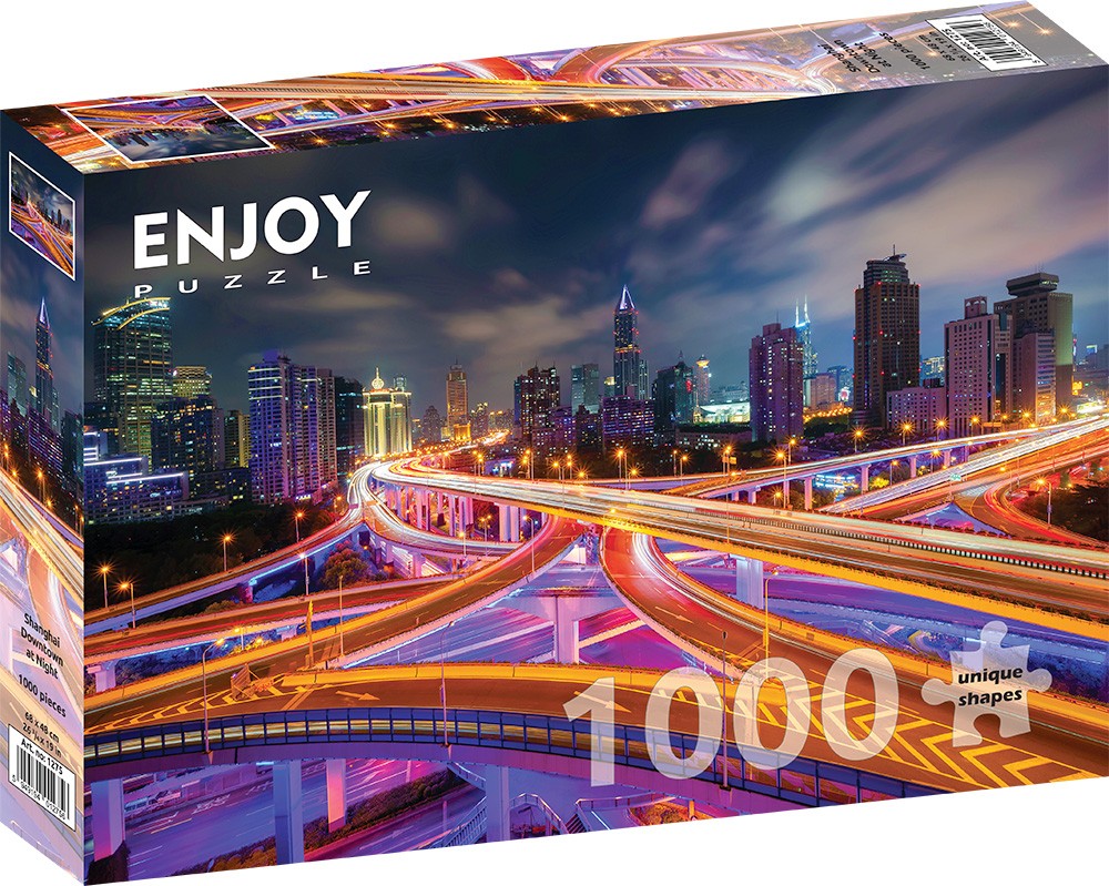 1000 Pieces Jigsaw Puzzle - Shanghai Downtown at Night