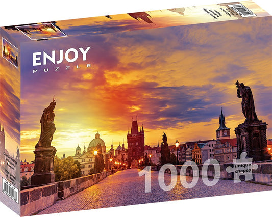 1000 Pieces Jigsaw Puzzle - Charles Bridge at Sunset