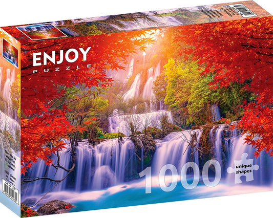 1000 Pieces Jigsaw Puzzle - Thee Lor Su Waterfall in Autumn