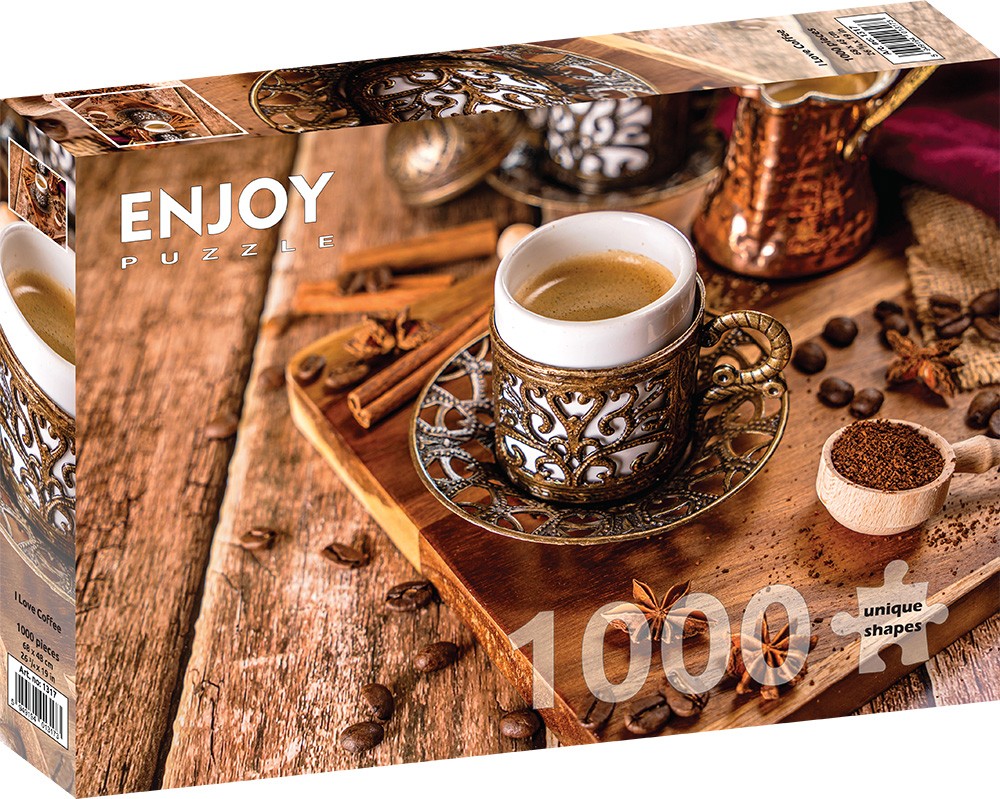 1000 Pieces Jigsaw Puzzle - I Love Cofee