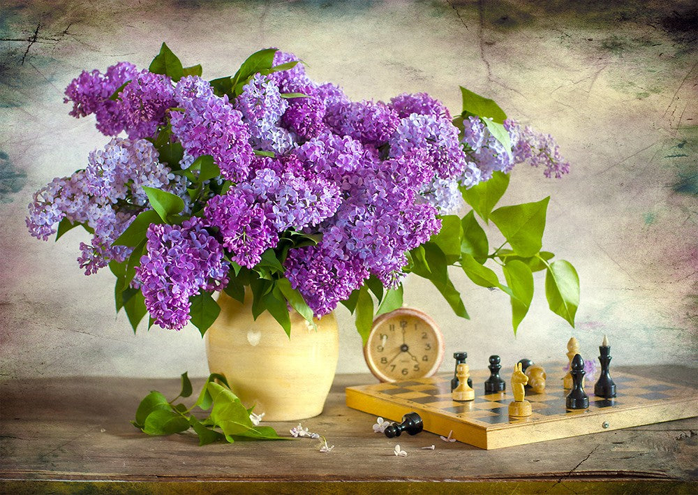 1000 Pieces Jigsaw Puzzle - Lilac and Chess (1338)