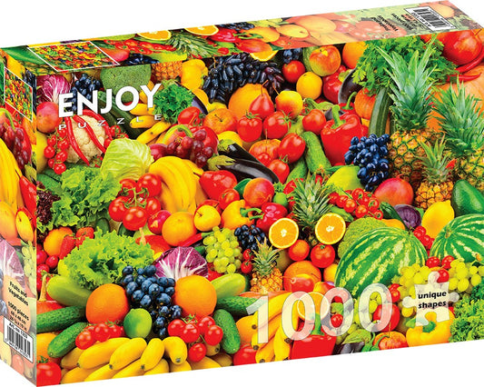 1000 Pieces Jigsaw Puzzle - Fruits and Vegetables