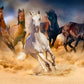 1000 Pieces Jigsaw Puzzle - Horses Running in the Desert (1356)