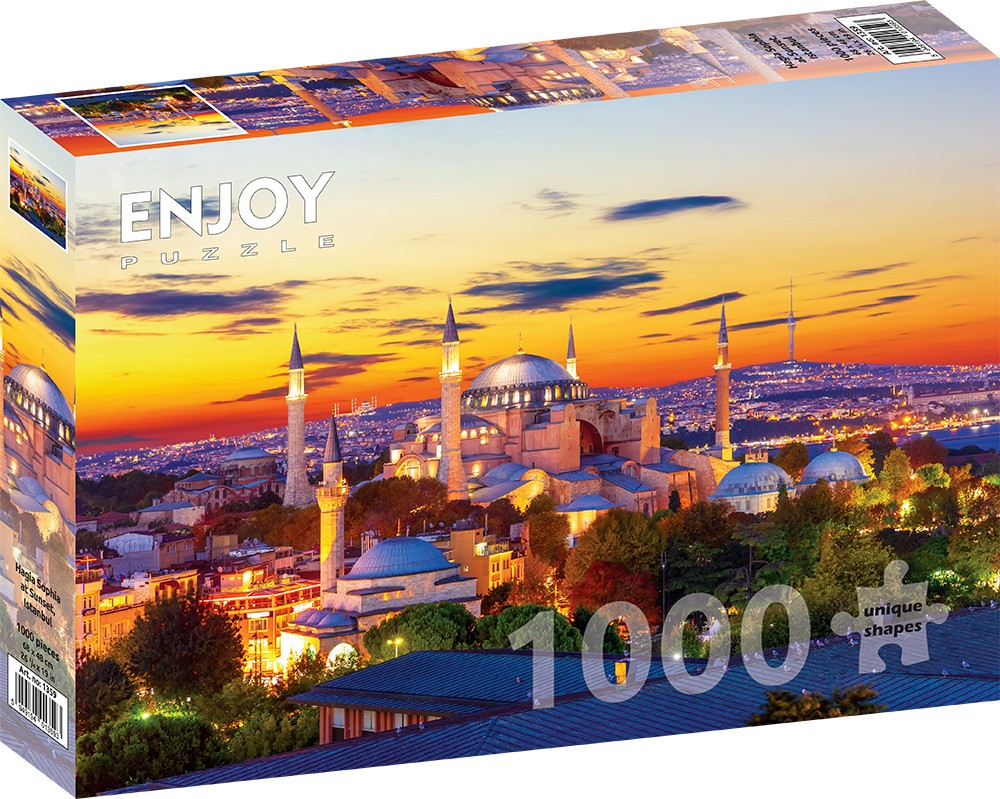 1000 Pieces Jigsaw Puzzle - Hagia Sophia at Sunset