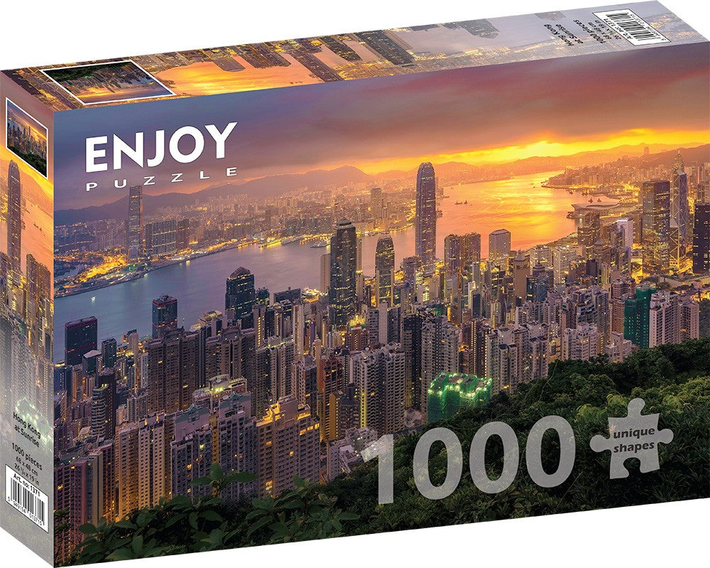 1000 Pieces Jigsaw Puzzle - Hong Kong at Sunrise