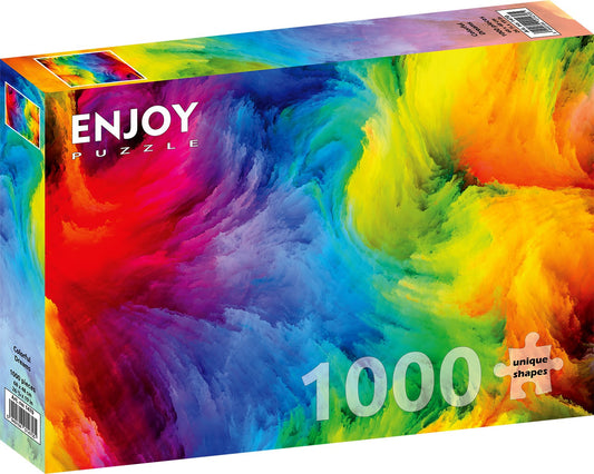1000 Pieces Jigsaw Puzzle - Colorful Rainbow Gradient (1098) – ENJOY Puzzle