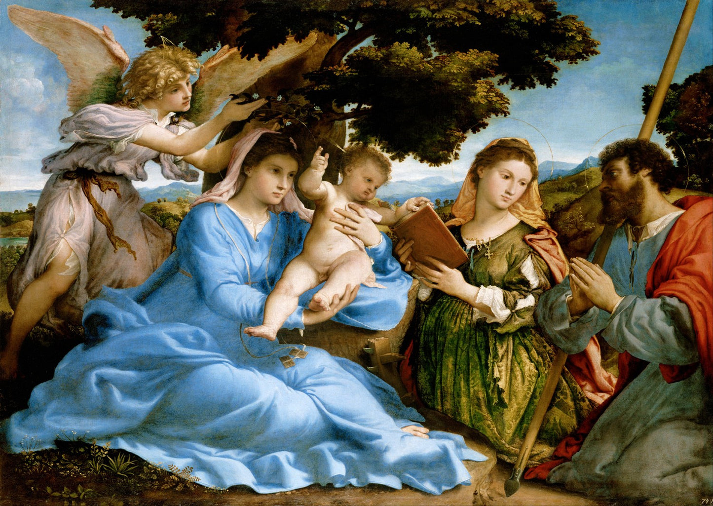 1000 Pieces Jigsaw Puzzle - Lorenzo Lotto: Madonna and Child with Saints Catherine and Thomas (1536)