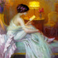 1000 Pieces Jigsaw Puzzle - Delphin Enjolras: Reading at Lamp Light (1539)