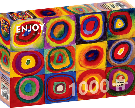 1000 Pieces Jigsaw Puzzle - Vassily Kandinsky: Color Study - Squares with Concentric Circles