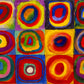 1000 Pieces Jigsaw Puzzle - Vassily Kandinsky: Color Study - Squares with Concentric Circles (1542)