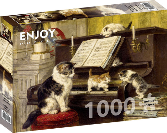 1000 Pieces Jigsaw Puzzle - Henriette Ronner-Knip: The Piano Lesson