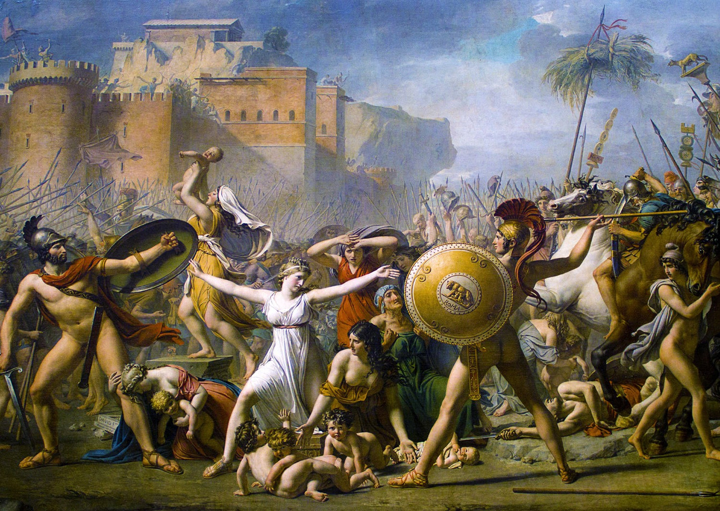 1000 Pieces Jigsaw Puzzle - Jacques-Louis David: The Intervention of the Sabine Women (1554)