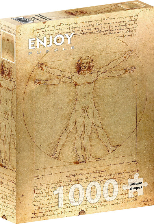 1000 Pieces Jigsaw Puzzle - Leonardo Da Vinci: The Vitruvian Man