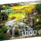 1000 Pieces Jigsaw Puzzle - A Log Cabin by the Magic Creek
