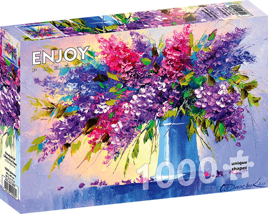1000 Pieces Jigsaw Puzzle - Bouquet of Lilacs in a Vase