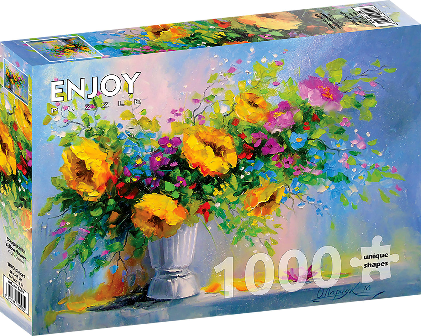1000 Pieces Jigsaw Puzzle - Bouquet with Yellow Flowers