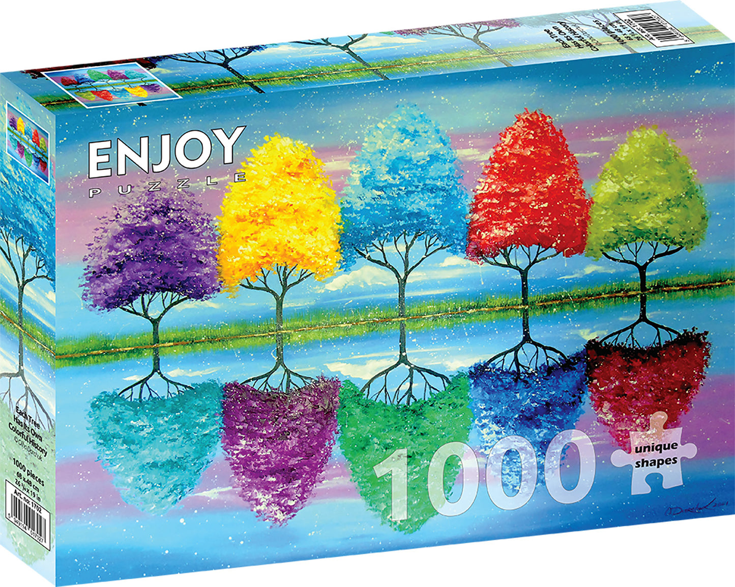 1000 Pieces Jigsaw Puzzle - Each Tree Has Its Own Colorful History