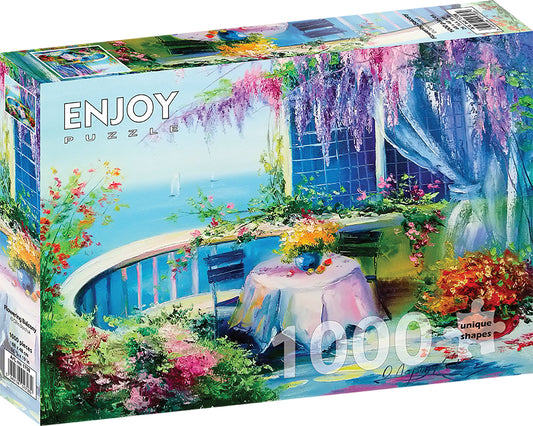 1000 Pieces Jigsaw Puzzle - Flowering Balcony