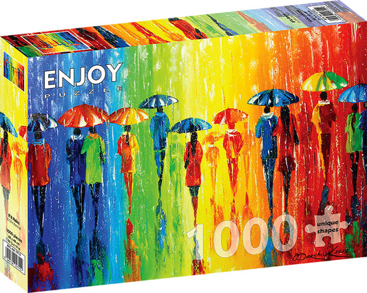 1000 Pieces Jigsaw Puzzle - Colorful Rainbow Gradient (1098) – ENJOY Puzzle