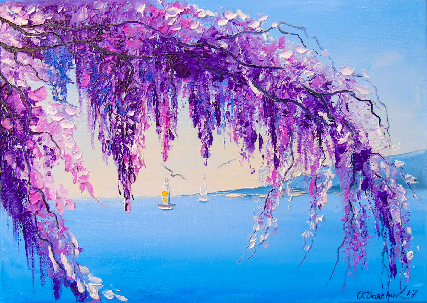 1000 Pieces Jigsaw Puzzle - Wisteria by the Sea (1753)
