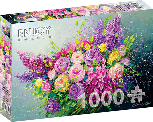 1000 Pieces Jigsaw Puzzle - A Bouquet of Roses for Her