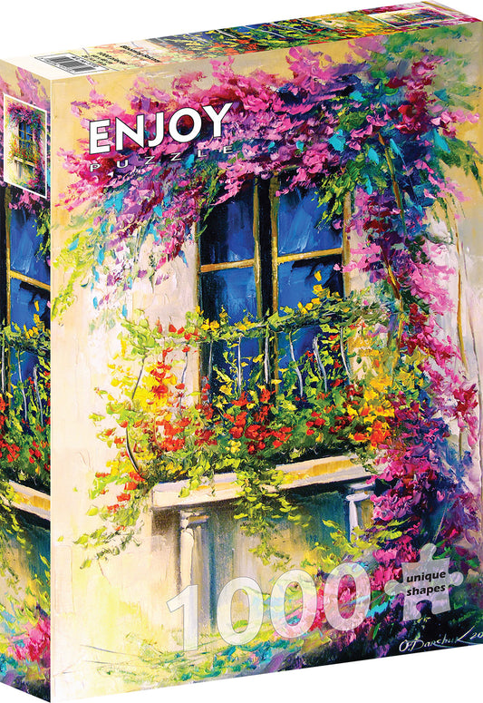 1000 Pieces Jigsaw Puzzle - Blooming Balcony
