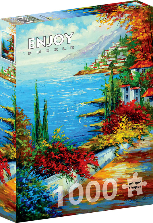 1000 Pieces Jigsaw Puzzle - Town by the Sea