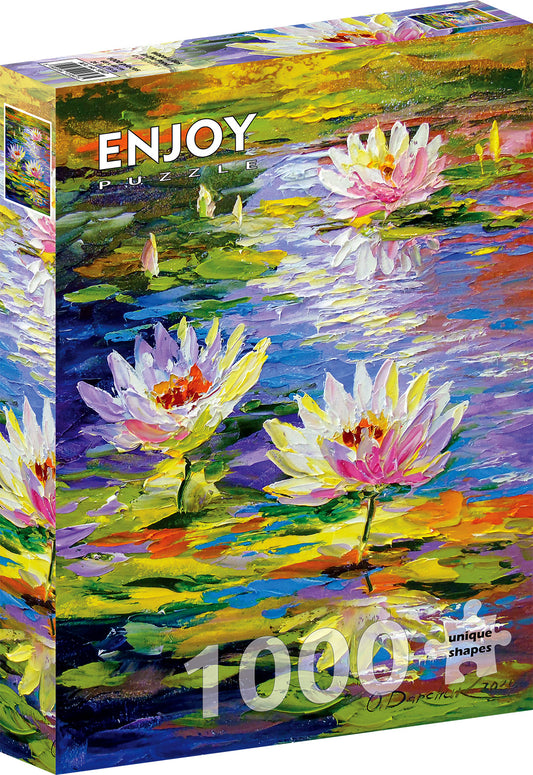 1000 Pieces Jigsaw Puzzle - Water Lilies in the Pond