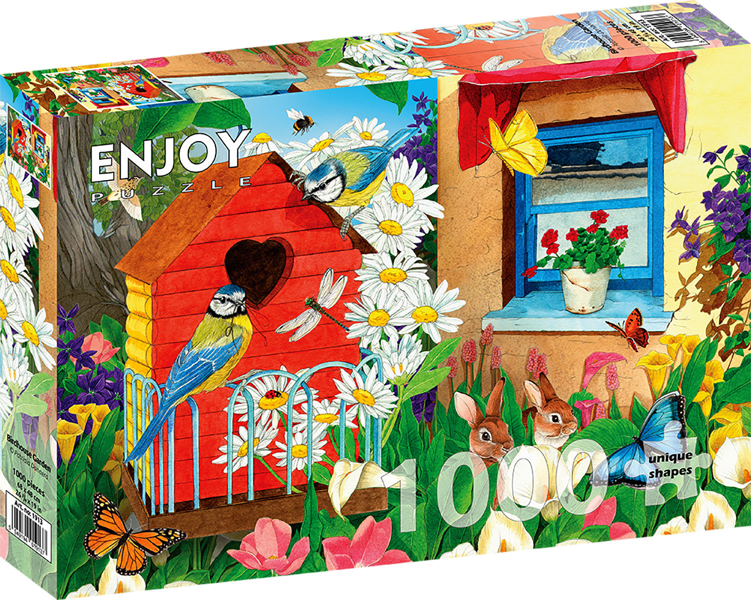 1000 Pieces Jigsaw Puzzle - Birdhouse Garden