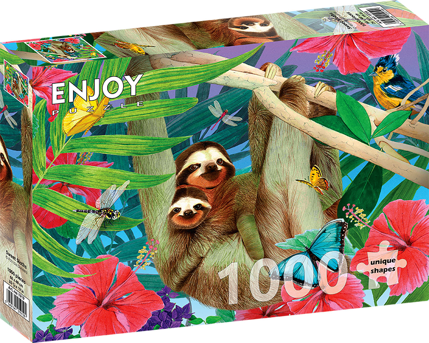 1000 Pieces Jigsaw Puzzle - Sweet Sloths