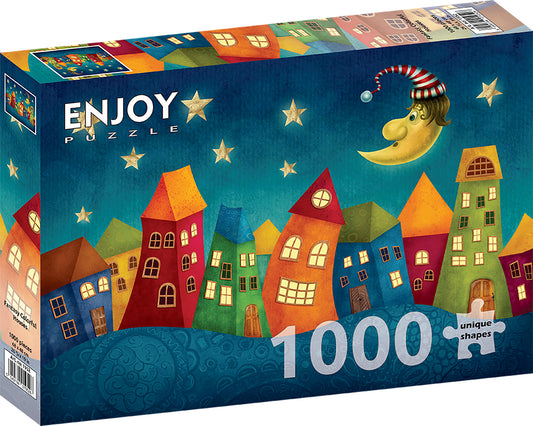 1000 Pieces Jigsaw Puzzle - Fantasy Colorful Houses