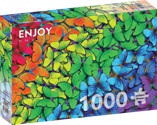 1000 Pieces Jigsaw Puzzle - Rainbow Butterflies