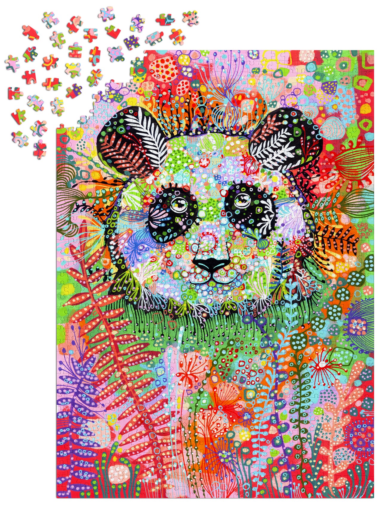 1000 Pieces Jigsaw Puzzle - Enigmatic Panda (2007)