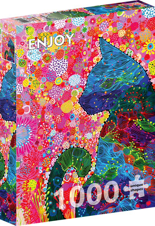 1000 Pieces Jigsaw Puzzle - Wandering Cat (2009)