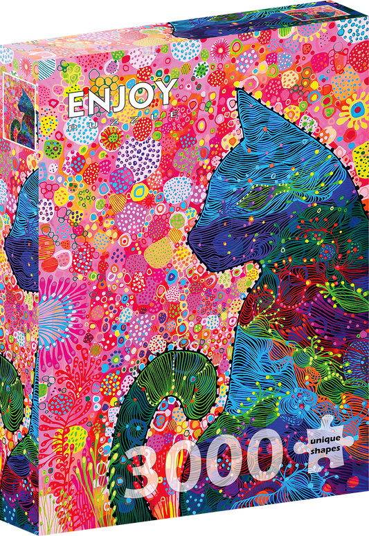3000 Pieces Jigsaw Puzzle - Wandering Cat (2128)