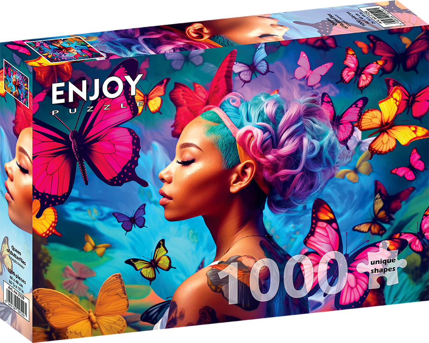 1000 Pieces Jigsaw Puzzle - Queen of Butterflies (2129)